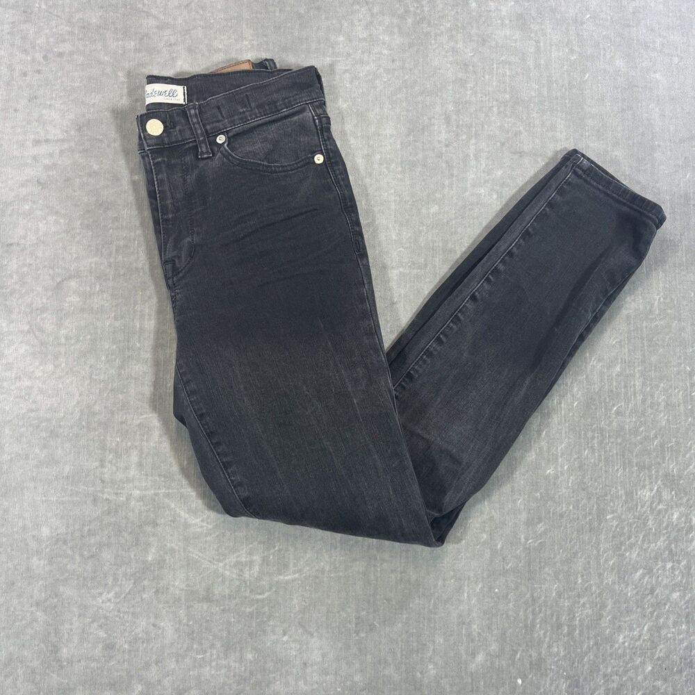 Madewell Jeans Women's‎ 27 Black Dark Wash High Rise Skinny Jeans